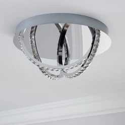 Alternative view of Dunelm Serena 3 Light Integrated LED Hoops Flush Ceiling Fitting