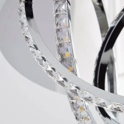 Dunelm Serena 3 Light Integrated LED Hoops Flush Ceiling Fitting -Lava Lamp Shop 1000157746 alt02