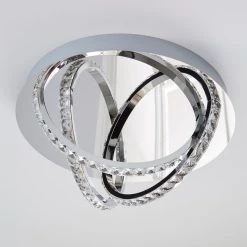 Dunelm Serena 3 Light Integrated LED Hoops Flush Ceiling Fitting -Lava Lamp Shop 1000157746 alt03