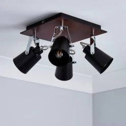Dunelm Johan 4 Light Black Spotlight 7 Dunelm Johan 4 Light Black Spotlight -Lava Lamp Shop 1000157760 alt01