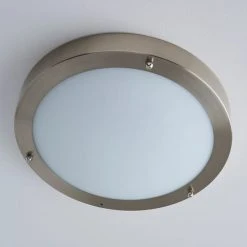 Dunelm Pluto 1 Light Frosted Glass Flush Ceiling Fitting -Lava Lamp Shop 1000157765 alt03