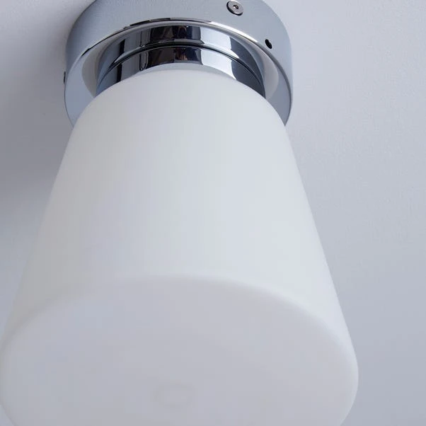 Dunelm Delavin 1 Light Pendant Frosted Glass Flush Ceiling Fitting 3 Dunelm Delavin 1 Light Pendant Frosted Glass Flush Ceiling Fitting - Image 3