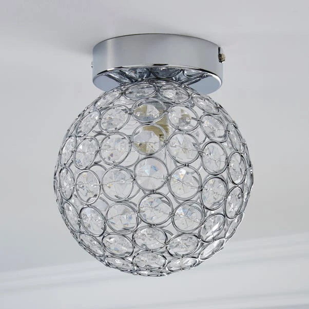 Dunelm Sphere 1 Light Pendant Flush Ceiling Fitting 2 Dunelm Sphere 1 Light Pendant Flush Ceiling Fitting - Image 2