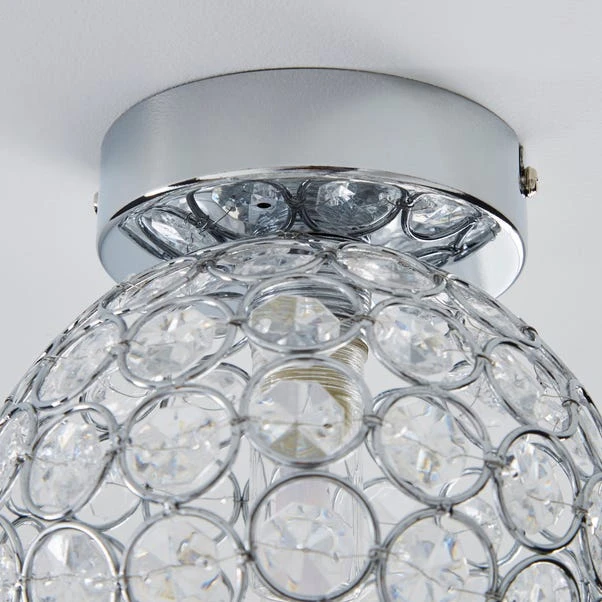 Dunelm Sphere 1 Light Pendant Flush Ceiling Fitting 4 Dunelm Sphere 1 Light Pendant Flush Ceiling Fitting - Image 4