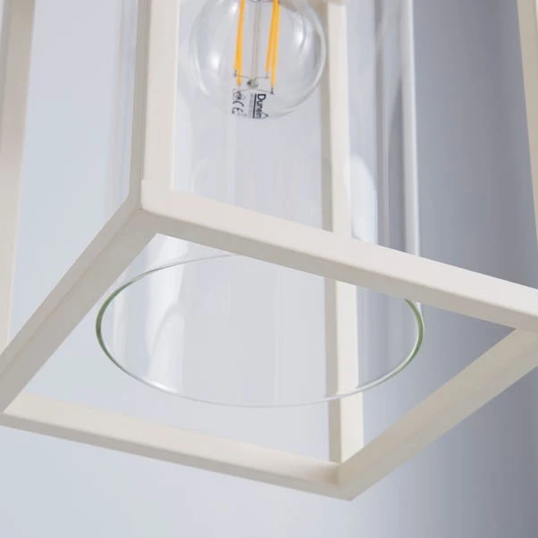 Dunelm London 1 Light Pendant Cream Industrial Ceiling Fitting 3 Dunelm London 1 Light Pendant Cream Industrial Ceiling Fitting - Image 3