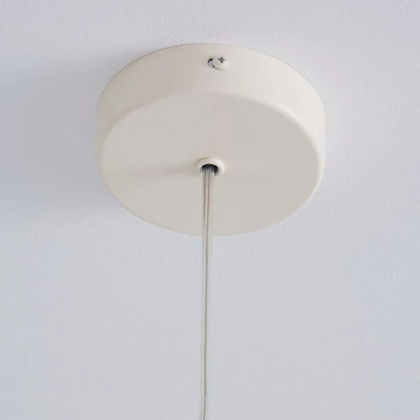 Dunelm London 1 Light Pendant Cream Industrial Ceiling Fitting 4 Dunelm London 1 Light Pendant Cream Industrial Ceiling Fitting - Image 4