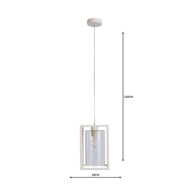 Dunelm London 1 Light Pendant Cream Industrial Ceiling Fitting 5 Dunelm London 1 Light Pendant Cream Industrial Ceiling Fitting - Image 5