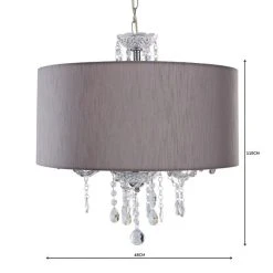 Dunelm Livia 3 Light Jewel Shaded Grey Chandelier 10 Dunelm Livia 3 Light Jewel Shaded Grey Chandelier -Lava Lamp Shop 1000158433 alt04