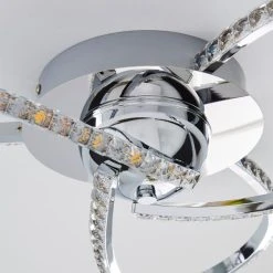 Dunelm Oria 3 Light Integrated LED Jewel Chrome Ceiling Fitting 8 Dunelm Oria 3 Light Integrated LED Jewel Chrome Ceiling Fitting -Lava Lamp Shop 1000158434 alt03