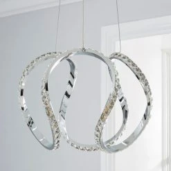 Dunelm Marsia 1 Light Integrated LED Swirl Jewel Chrome Ceiling Fitting 6 Dunelm Marsia 1 Light Integrated LED Swirl Jewel Chrome Ceiling Fitting -Lava Lamp Shop 1000158436 alt01