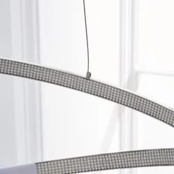 Dunelm Marcella 2 Light Integrated LED Hoops Chrome Ceiling Fitting -Lava Lamp Shop 1000158437 alt02