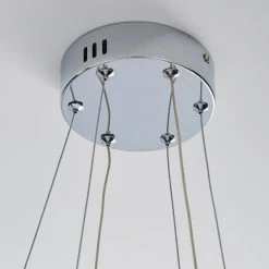 Dunelm Marcella 2 Light Integrated LED Hoops Chrome Ceiling Fitting -Lava Lamp Shop 1000158437 alt03