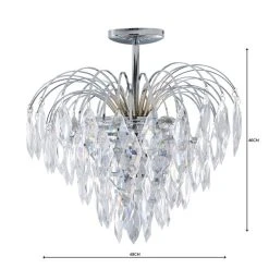 Dunelm Parla 3 Light Jewels Semi-Flush Ceiling Fitting 10 Dunelm Parla 3 Light Jewels Semi-Flush Ceiling Fitting -Lava Lamp Shop 1000158441 alt04