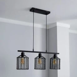 Alternative view of Dunelm Siena 3 Light Diner Ceiling Fitting