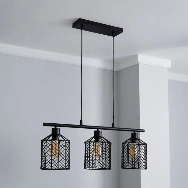 Dunelm Siena 3 Light Diner Ceiling Fitting 2 Dunelm Siena 3 Light Diner Ceiling Fitting - Image 2