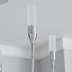 Dunelm Affric 5 Light LED Tipped Chrome Chandelier -Lava Lamp Shop 1000158451 alt02