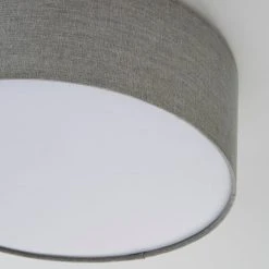 Dunelm Sara 38cm Grey Shade Flush Ceiling Fitting -Lava Lamp Shop 1000158456 alt02