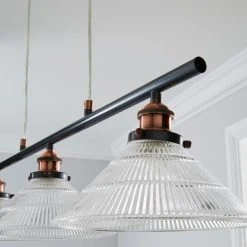 Dunelm Logan 3 Light Bar Glass Diner Industrial Ceiling Fitting 8 Dunelm Logan 3 Light Bar Glass Diner Industrial Ceiling Fitting -Lava Lamp Shop 1000158458 alt02