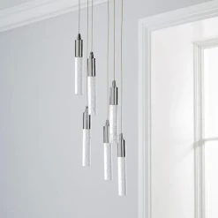 Alternative view of Dunelm Tassani 6 Light Integrated LED Bubble Glass Cluster Ceilling Fitting