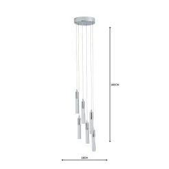 Dunelm Tassani 6 Light Integrated LED Bubble Glass Cluster Ceilling Fitting -Lava Lamp Shop 1000158462 alt04