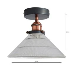 Dunelm Logan 1 Light Pendant Glass Industrial Semi-Flush Ceiling Fitting 10 Dunelm Logan 1 Light Pendant Glass Industrial Semi-Flush Ceiling Fitting -Lava Lamp Shop 1000158469 alt04