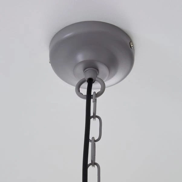 Dunelm Tofty 3 Light Grey Ceiling Fitting 4 Dunelm Tofty 3 Light Grey Ceiling Fitting - Image 4