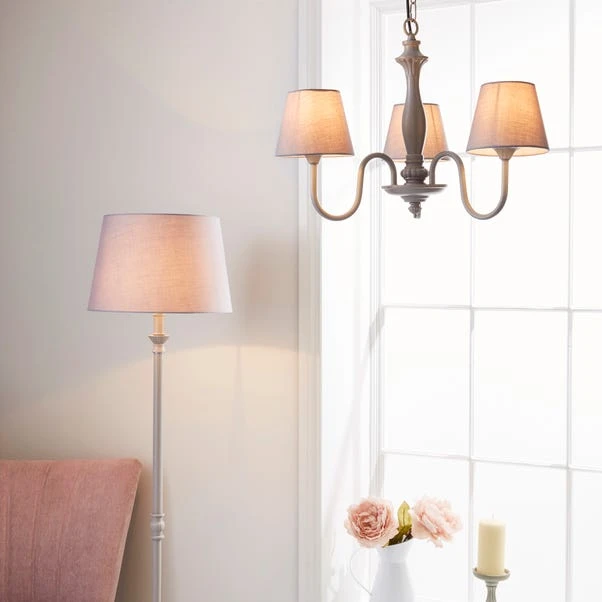 Dunelm Tofty 3 Light Grey Ceiling Fitting 6 Dunelm Tofty 3 Light Grey Ceiling Fitting - Image 6
