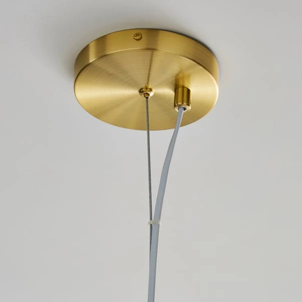Dunelm Lara Ceiling Fitting Brass 4 Dunelm Lara Ceiling Fitting Brass - Image 4