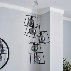 Alternative view of Dunelm Elena 5 Light Glass Ceiling Fitting