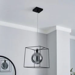 Alternative view of Dunelm Elena Glass Pendant Ceiling Fitting
