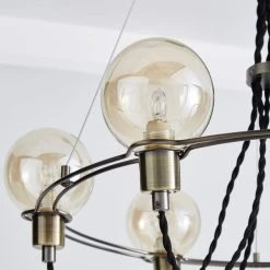 Dunelm Aurelia 6 Light Cluster Ceiling Fitting Grey -Lava Lamp Shop 1000165066 alt02