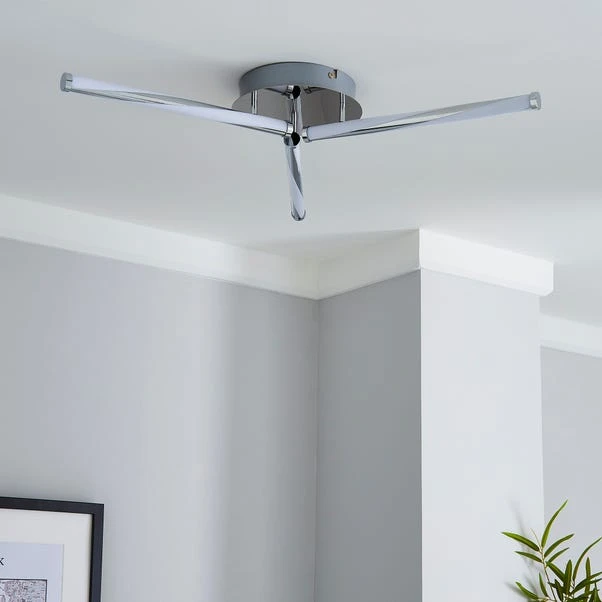 Dunelm Hettie 3 Light Integrated LED Ceiling Fitting 2 Dunelm Hettie 3 Light Integrated LED Ceiling Fitting - Image 2