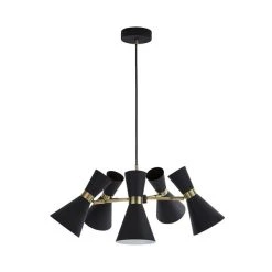 Dunelm Archie Black 5 Light Ceiling Fitting -Lava Lamp Shop 1000166686 alt04