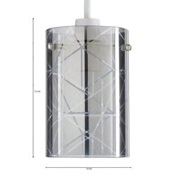 Dunelm Grayson Smoked Glass Easy Fit Pendant 9 Dunelm Grayson Smoked Glass Easy Fit Pendant -Lava Lamp Shop 1000169160 alt07