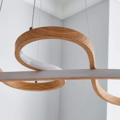 Dunelm Jaxson LED Wood Effect Ceiling Fitting -Lava Lamp Shop 1000169171 alt02