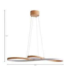 Dunelm Jaxson LED Wood Effect Ceiling Fitting -Lava Lamp Shop 1000169171 alt07