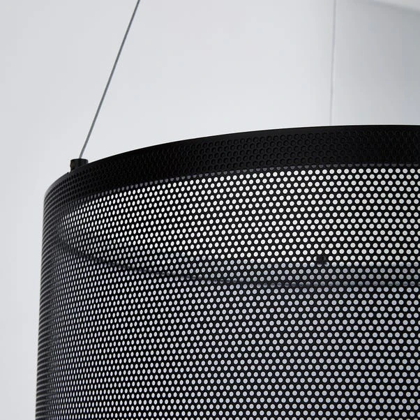 Dunelm Mesh Black LED Ceiling Fitting 3 Dunelm Mesh Black LED Ceiling Fitting - Image 3