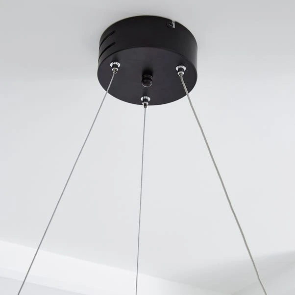Dunelm Mesh Black LED Ceiling Fitting 4 Dunelm Mesh Black LED Ceiling Fitting - Image 4