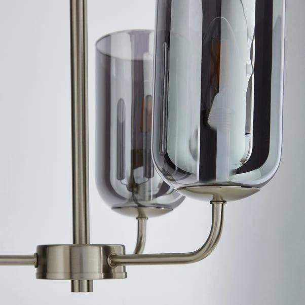 Dunelm Palazzo 3 Light Smoked Glass Chandelier 3 Dunelm Palazzo 3 Light Smoked Glass Chandelier - Image 3