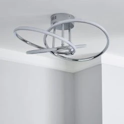 Alternative view of Dunelm Rhona LED Flush Ceiling Fitting