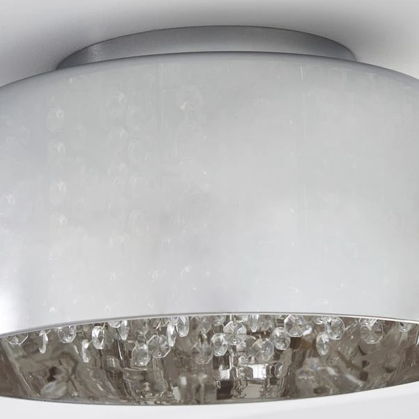 Dunelm Seychelles Smoked Flush Ceiling Fitting 4 Dunelm Seychelles Smoked Flush Ceiling Fitting - Image 4