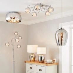 Dunelm Seychelles Smoked Flush Ceiling Fitting 11 Dunelm Seychelles Smoked Flush Ceiling Fitting -Lava Lamp Shop 1000169235 alt05