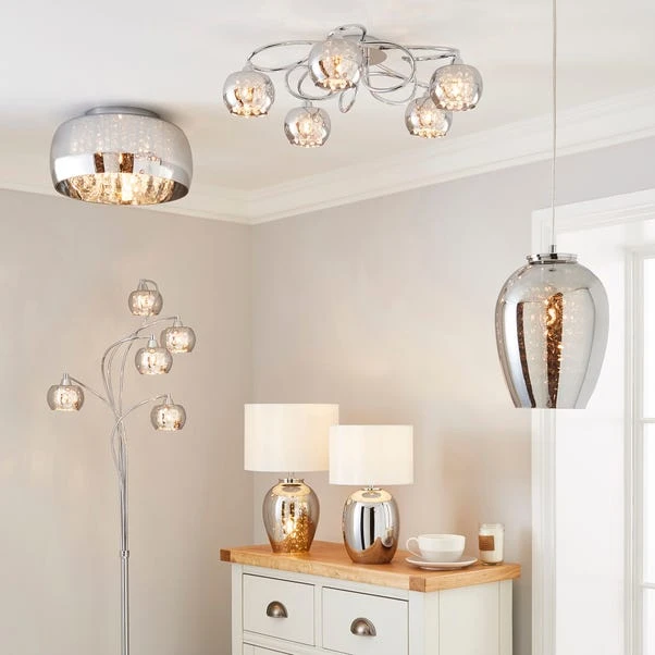 Dunelm Seychelles Smoked Flush Ceiling Fitting 6 Dunelm Seychelles Smoked Flush Ceiling Fitting - Image 6