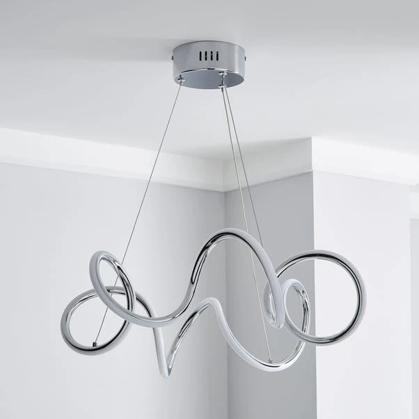 Dunelm Skylar Curly LED Ceiling Fitting 2 Dunelm Skylar Curly LED Ceiling Fitting - Image 2