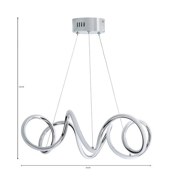Dunelm Skylar Curly LED Ceiling Fitting 6 Dunelm Skylar Curly LED Ceiling Fitting - Image 6