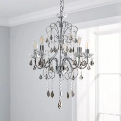 Alternative view of Dunelm Sophy 5 Light Chandelier