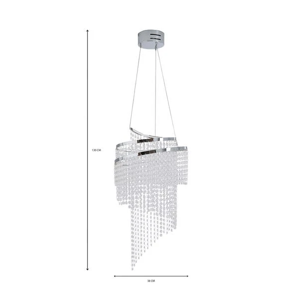 Dunelm Spiro LED Spiral Ceiling Fitting 6 Dunelm Spiro LED Spiral Ceiling Fitting - Image 6