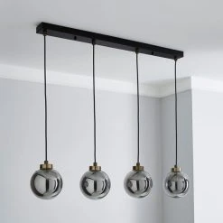 Alternative view of Dunelm Tanner 4 Light Hanging Bar