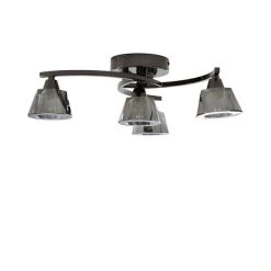 Dunelm Vanessa Smoked 4 Light Flush Ceiling Fitting 10 Dunelm Vanessa Smoked 4 Light Flush Ceiling Fitting -Lava Lamp Shop 1000169256 alt04