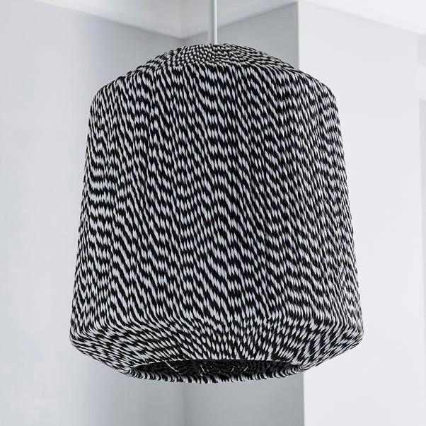 Dunelm Victor Black And White String Easy Fit Pendant 2 Dunelm Victor Black And White String Easy Fit Pendant - Image 2